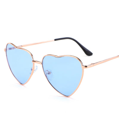 Gafas de Sol Metálicas en Forma de Corazón Durazno - Image 6