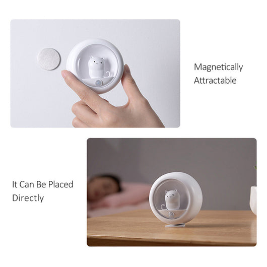 Lámpara Nocturna Inteligente con Sensor de Movimiento - Diseño Gato para Dormitorio - Image 22