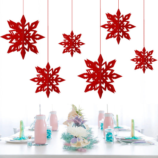 Guirnalda de Copos de Nieve de Papel para Decoración Navideña - Image 6