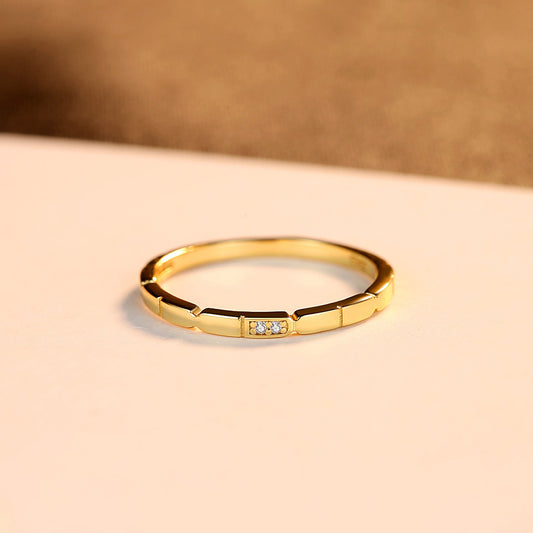 Joyería de Plata Coreana con Zirconia Redonda Brillante