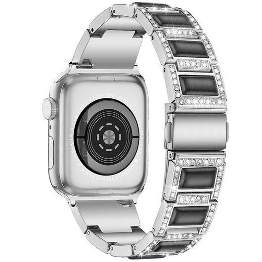 Reloj de Acero Inoxidable con Ópalos y Diamantes Incrustados - Image 3