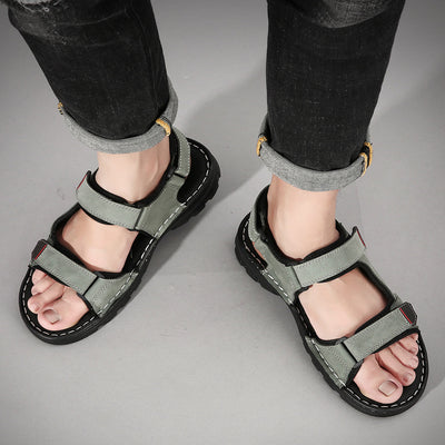 Sandalias Hombre Velcro Cómodas - Chanclas Ajustables Verano - Image 25