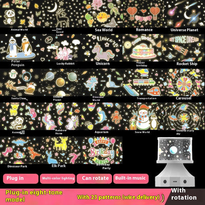 Lámpara Proyectora de Estrellas con Bluetooth y Luz Luminosa - Image 7