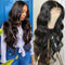 Peluca de Cabello Humano Ondulado 13X4 con Encaje Frontal