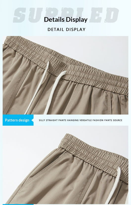 Pantalones Cortos de Trabajo Estilo Retro American para Hombre - Algodón Ice Silk Fresco - Image 25
