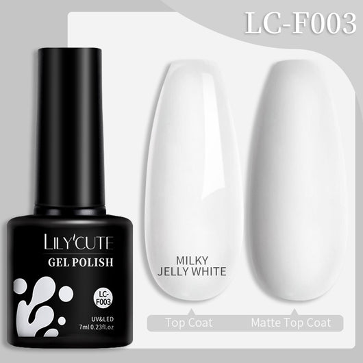 Set de Pegamento para Uñas con Brillo de Color Sólido - Image 38