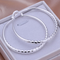 925 Plateado Exaggerated Large Hoop Earrings Hoop Earrings Plateado