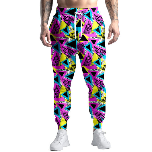 Pantalones de Chándal Estampado Digital Graffiti Colorido Corte Recto - Image 23