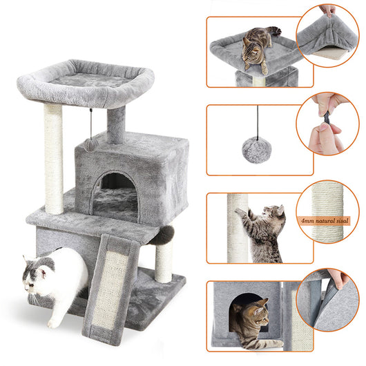 Torre de Lujo para Gatos con Doble Condominio y Percha Espaciosa - Image 23