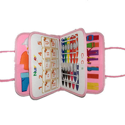 Tablero Educativo Sensorial con Actividades de Abotonado y Vestimenta para Bebés - Image 23