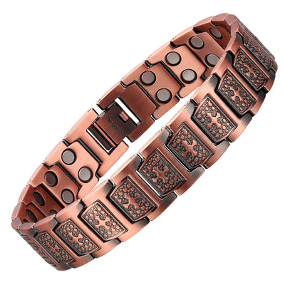 Pulsera Magnética de Cobre Vintage Europea y Americana para Hombre - Image 7