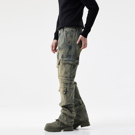 Pantalones Cargo Denim para Hombre - Diseño Moderno y Versátil - Image 4