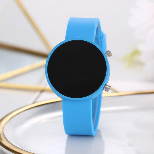 Reloj Digital LED Redondo Fashion Casual con Metal - Image 7