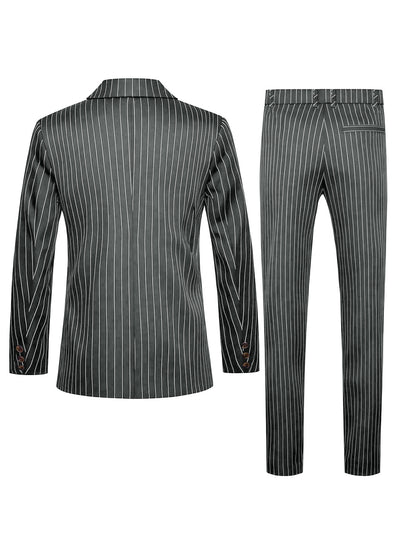 Conjunto de Traje Ejecutivo a Rayas para Hombre - Image 28