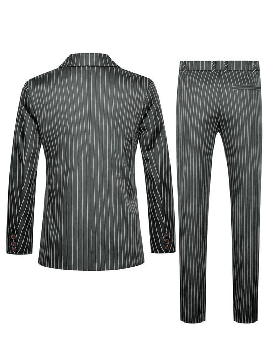 Conjunto de Traje Ejecutivo a Rayas para Hombre - Image 28