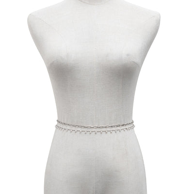 Cadena de Cintura con Dije de Letra Metálica para Mujer - Diseño Elegante Ajustado - Image 7