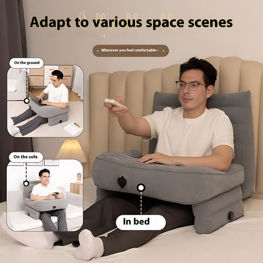 Mesa de Lectura Inflable Plegable con Almohada para Libros - Image 2