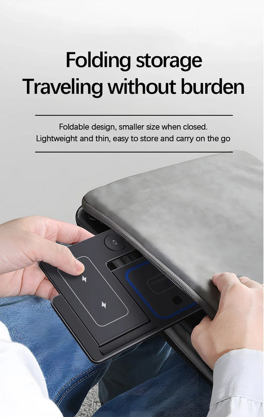 Cargador Inalámbrico 3 en 1 de 15W Plegable para iPhone, Apple Watch y AirPods - Image 18
