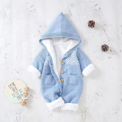 Mameluco Tejido para Bebés con Abrigo Cálido - Image 11