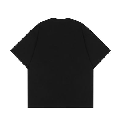 Camiseta Hip Hop Calavera con Letras Urbanas para Hombre - Image 4