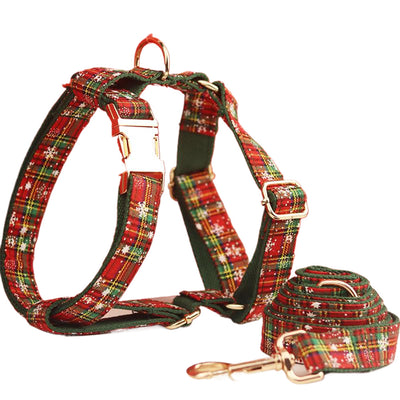 Collar Navideño para Mascotas con Diseño de Copo de Nieve