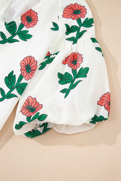 Blusa Floral de Verano con Escote en V - Image 14