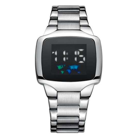 Reloj Deportivo para Hombre con Banda de Acero Inoxidable - Image 8