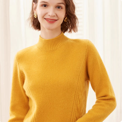 Suéter de Cuello Alto en Cashmere Puro para Mujer - Base Layer Premium - Image 19