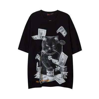 Playera Estampada con Gatos para Hombre - Image 2