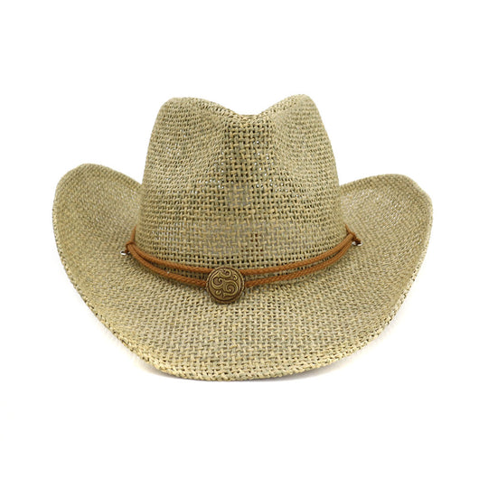 Sombrero Vaquero de Paja para Playa y Exterior - Image 3