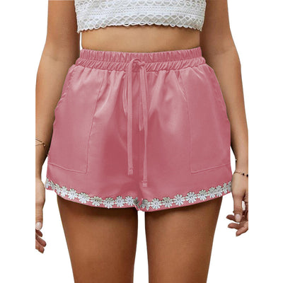 Shorts de Encaje Sueltos con Cintura Elástica para Mujer - Image 6