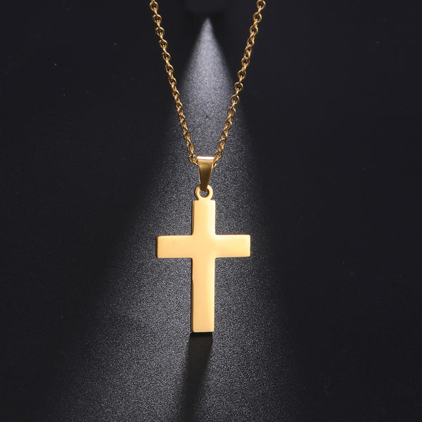 Dije Minimalista de Oro Cruz Elegante para Hombre y Mujer