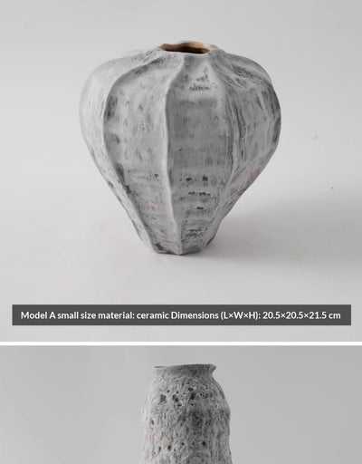 Jarrón de Cerámica Vintage Desgastado para Consola y Estantería - Image 23