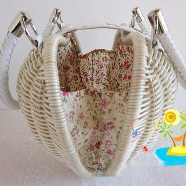 Bolso Playero Tejido con Borlas para Mujer - Image 4