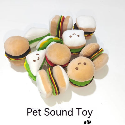 Juguete Antiestés para Mascotas con Sonido de Hamburguesa - Image 7