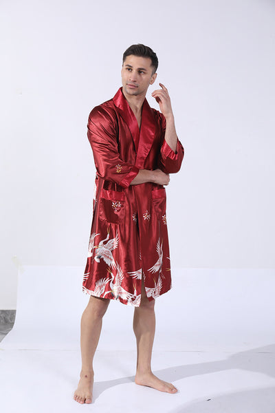 Bata de Seda para Hombre - Cómoda y Elegante para Verano - Image 29