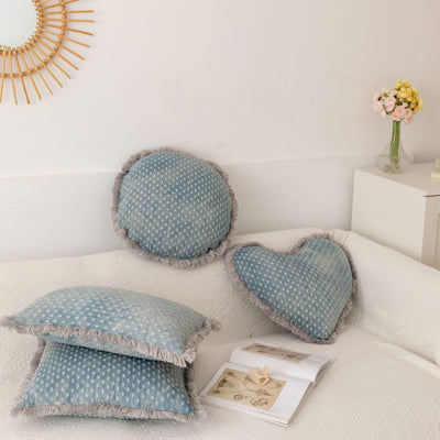 Funda de Almohada Jacquard con Franja de Denim - Image 19