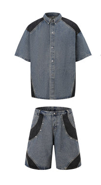 Traje de Mezclilla Vintage Personalizado Efecto Desgastado - Image 9