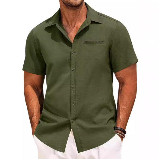 Camisa Polo Clásica de Manga Corta Botones - Image 4