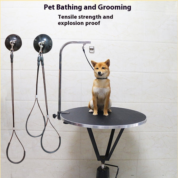 Cuerda de Baño para Mascotas con Ventosa y Alambre de Acero