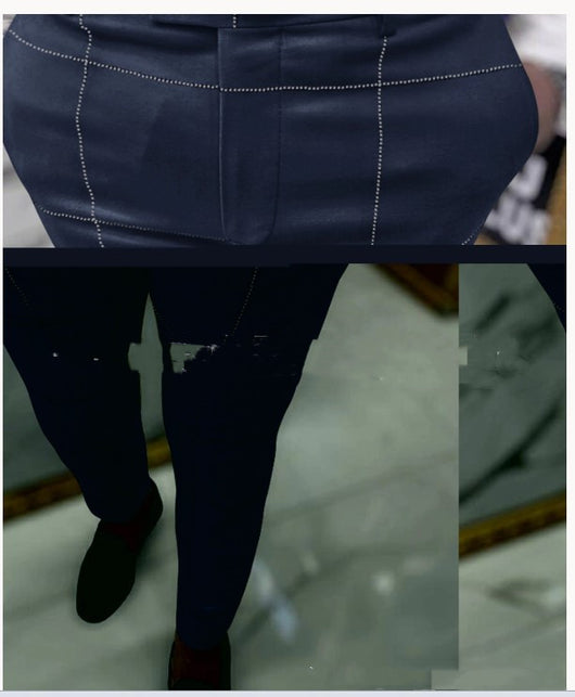 Pantalones Casuales con Estampado de Cuadros y Lunares - Image 9