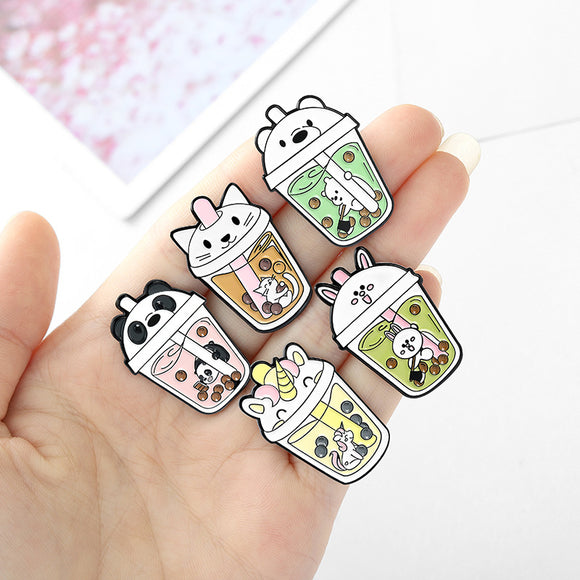 Broche Decorativo Osito Café con Leche - Diseño Adorable