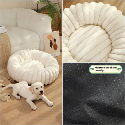 Cama Térmica Redonda de Felpa para Gatos y Perros - Nido Acogedor Invierno - Image 26