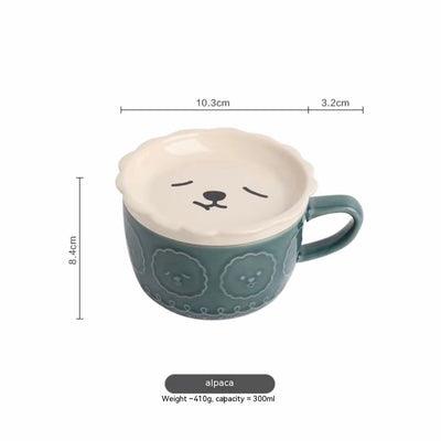 Taza de Cerámica Panda Shiba Inu con Tapa - Image 7