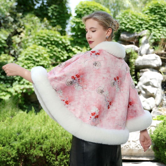 Poncho Tejido Grueso de Color Liso para Otoño e Invierno - Image 36