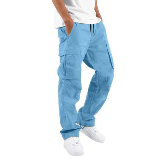 Pantalones Casuales con Múltiples Bolsillos y Cordón Ajustable - Image 16