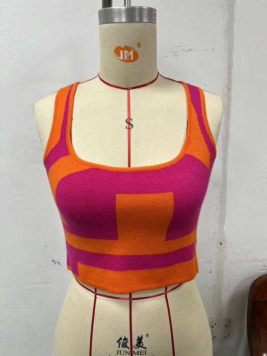 Blusa Escotada Contraste de Colores para Primavera y Verano - Image 22