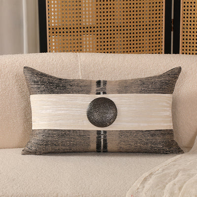 Funda de Almohada Premium Algodón y Lino Estilo Chino Contemporáneo - Image 9