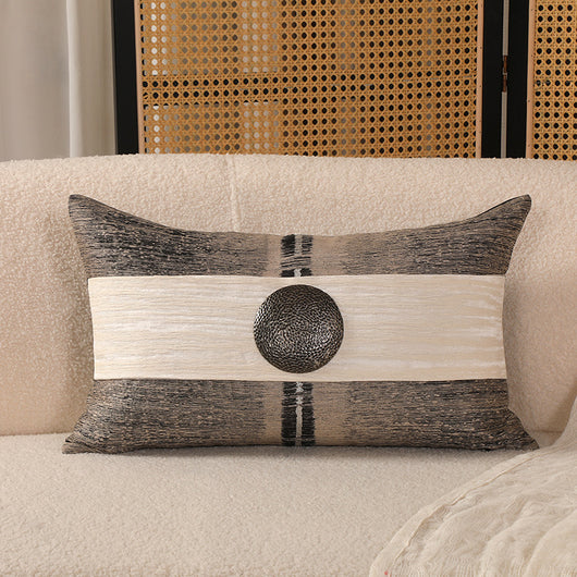 Funda de Almohada Premium Algodón y Lino Estilo Chino Contemporáneo - Image 9