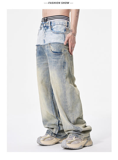 Pantalones Denim Rectos Oversize para Hombre - Image 15